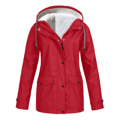 Aloddia - Kuschelige Jacke mit Kapuze für Frauen
