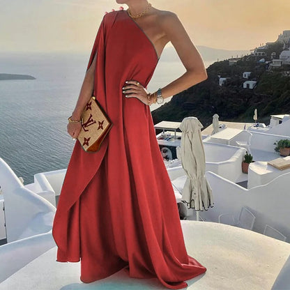 Lilian - Ein-Schulter-Kleid