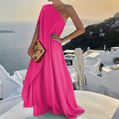 Lilian - Ein-Schulter-Kleid