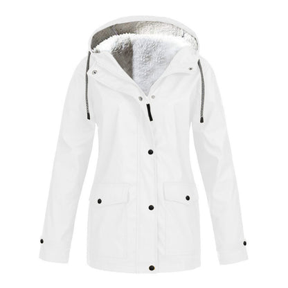 Aloddia - Kuschelige Jacke mit Kapuze für Frauen