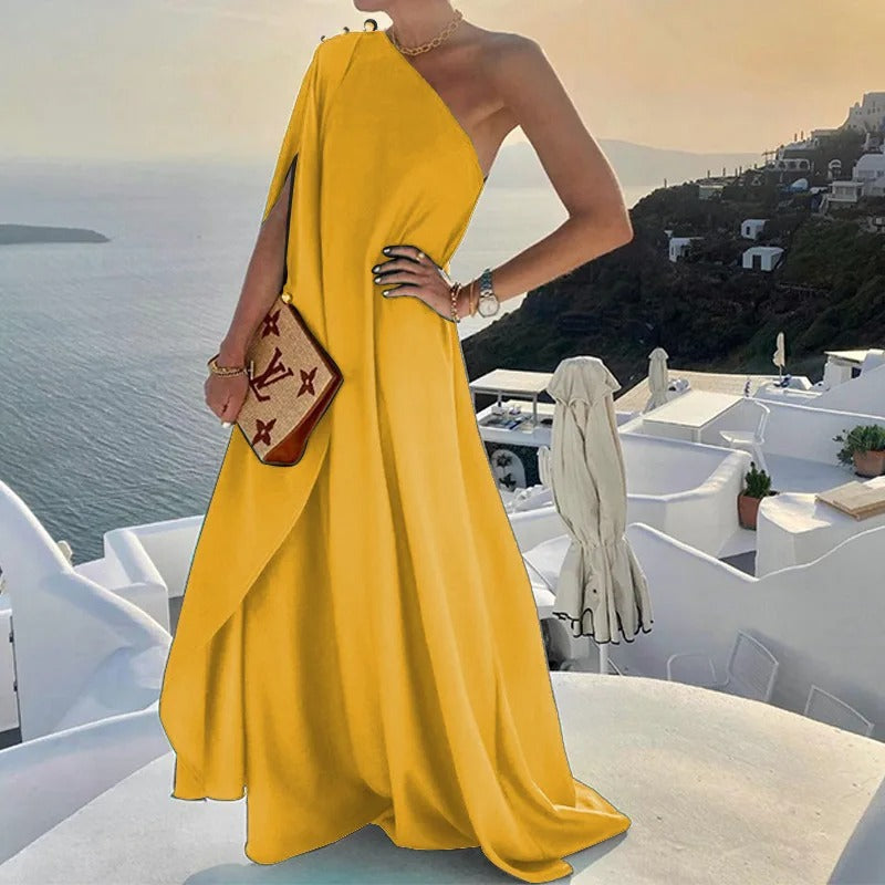 Lilian - Ein-Schulter-Kleid
