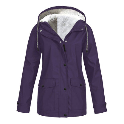 Aloddia - Kuschelige Jacke mit Kapuze für Frauen