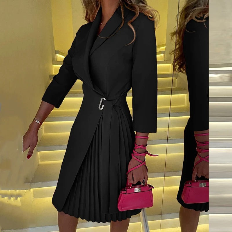 Amelia - Elegantes Plisseekleid