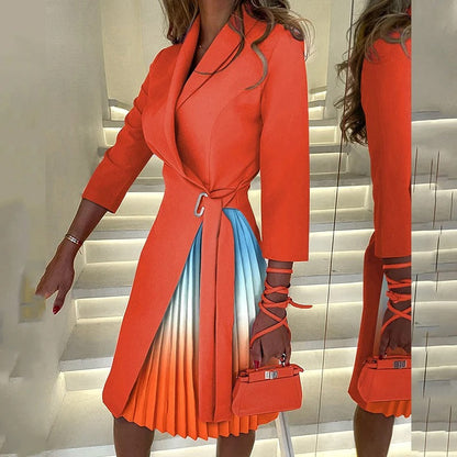 Alma - Elegantes Plisseekleid