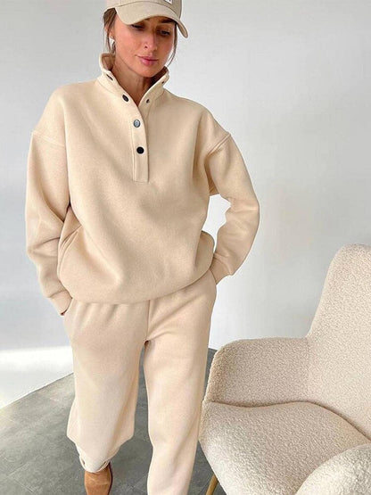 Bequemer Fleece-Overall in Übergröße