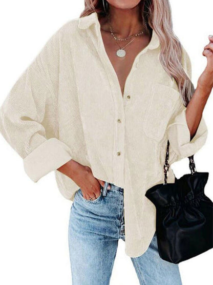 Tesma Bluse | Rippensamt Bluse