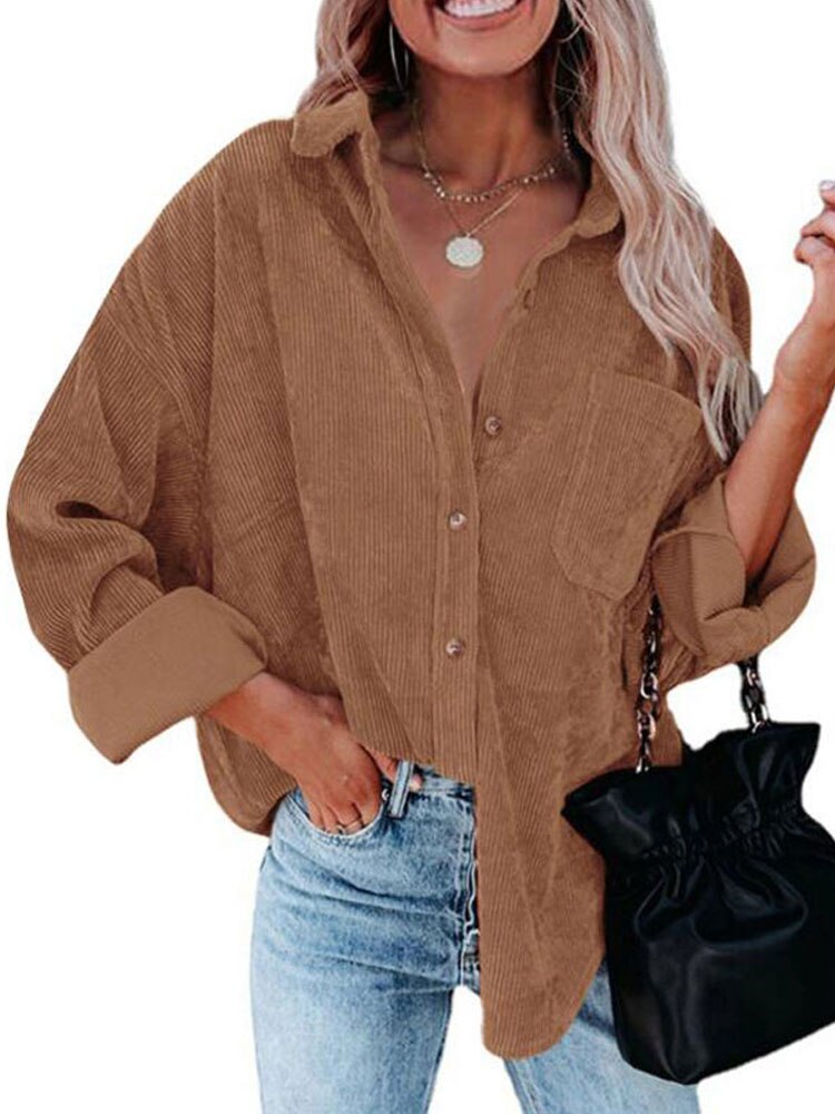 Tesma Bluse | Rippensamt Bluse