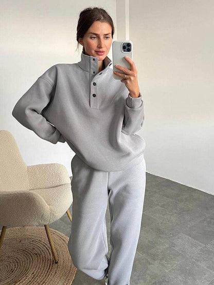 Bequemer Fleece-Overall in Übergröße