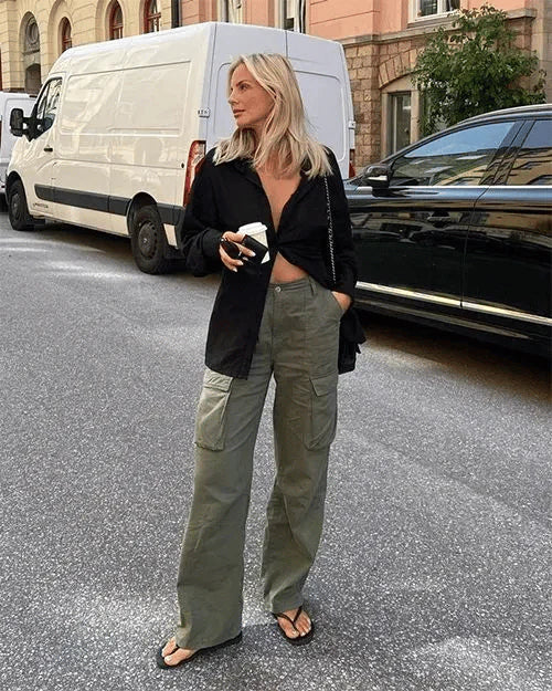 Olivia | Bequeme Cargohose | Alltäglicher Gebrauch | Strapazierfähiges Material
