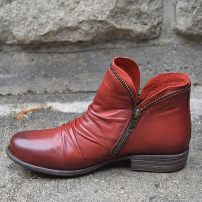 Vianne™ - Lederstiefeletten mit Reißverschluss