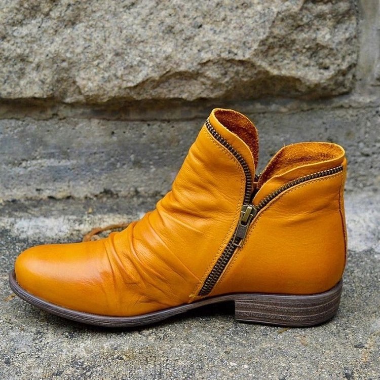 Vianne™ - Lederstiefeletten mit Reißverschluss