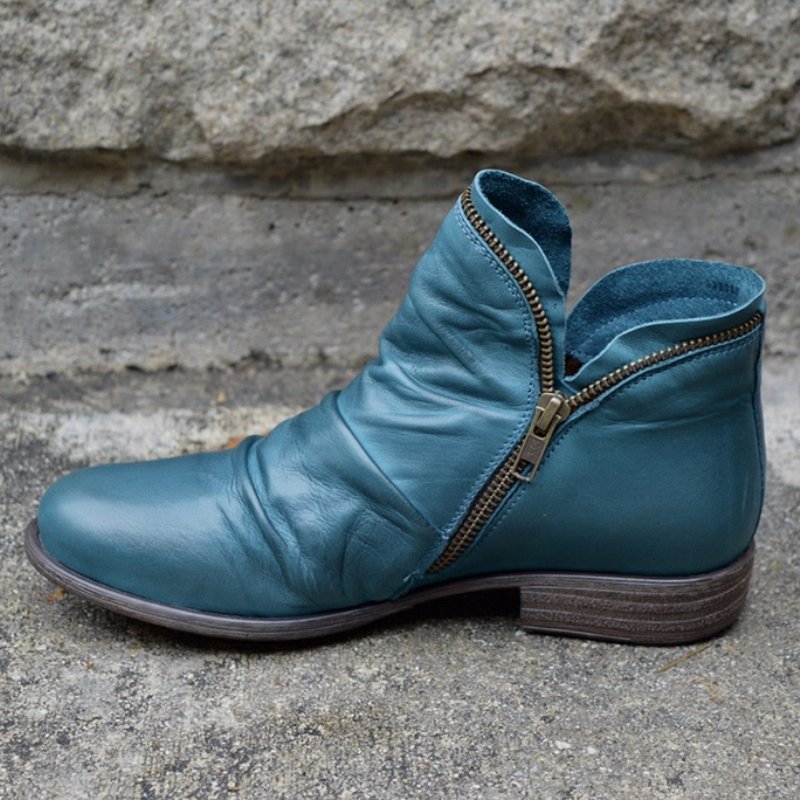 Vianne™ - Lederstiefeletten mit Reißverschluss