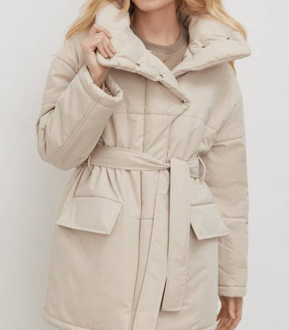 Puffer-Bürojacke mit Gürtel - Zuzanna