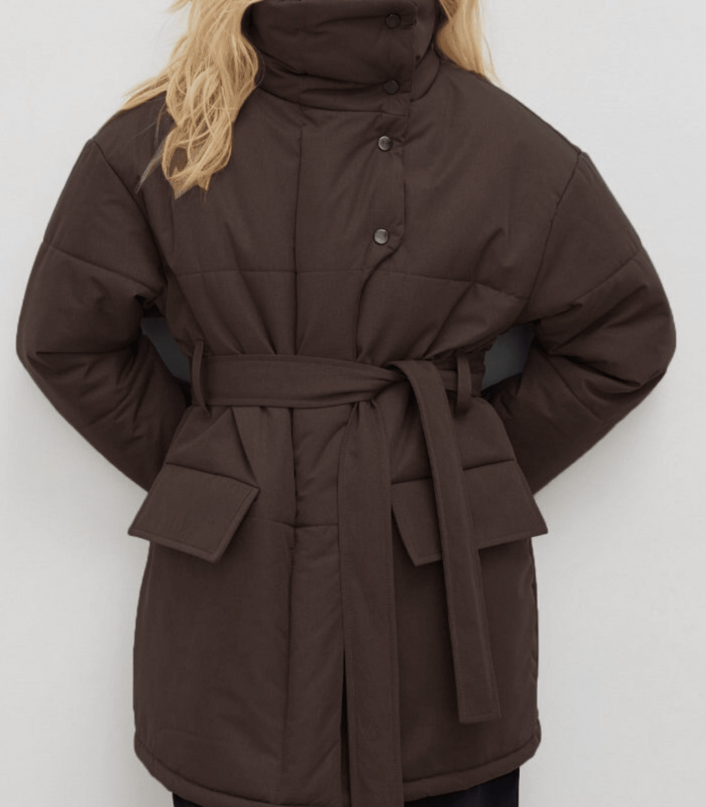 Puffer-Bürojacke mit Gürtel - Zuzanna