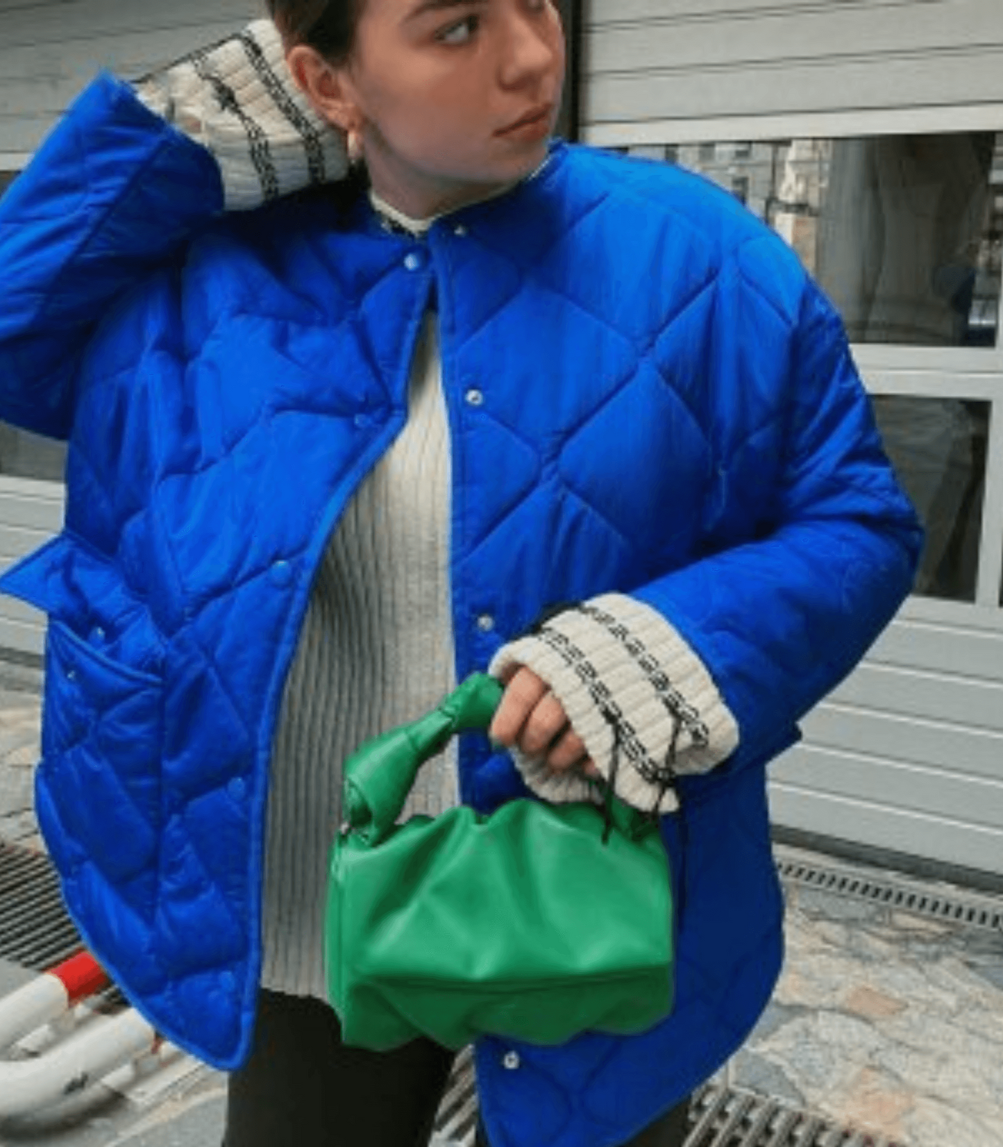 Wattierte Jacke in Übergröße - Carline