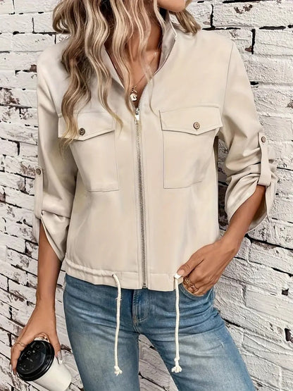Haisley - modische Jacke mit Reißverschlüssen und Taschen