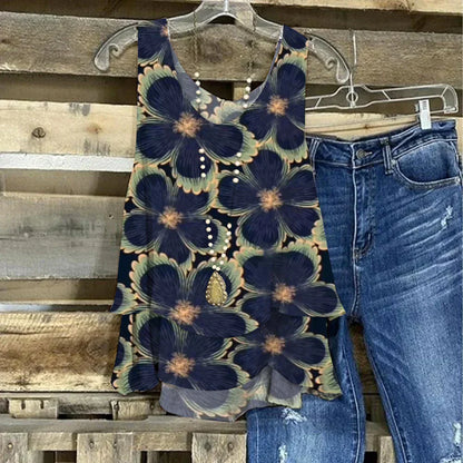 Janna - Schickes, ärmelloses Tank Top mit Rundhalsausschnitt
