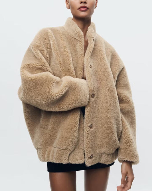 Warna | Weiche Jacke mit Teddybär