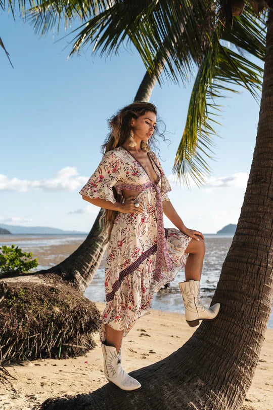 Gregoria - Boho-Kleid mit Druck