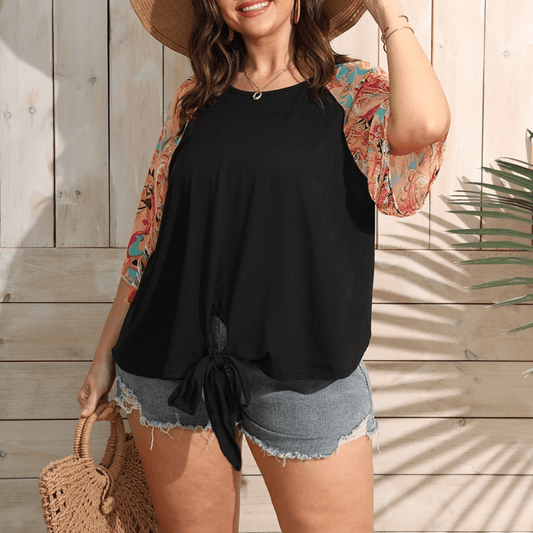 Kallisto Paisley-Bluse in Übergröße