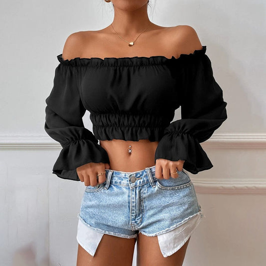 Esther Schulternahes Crop-Top