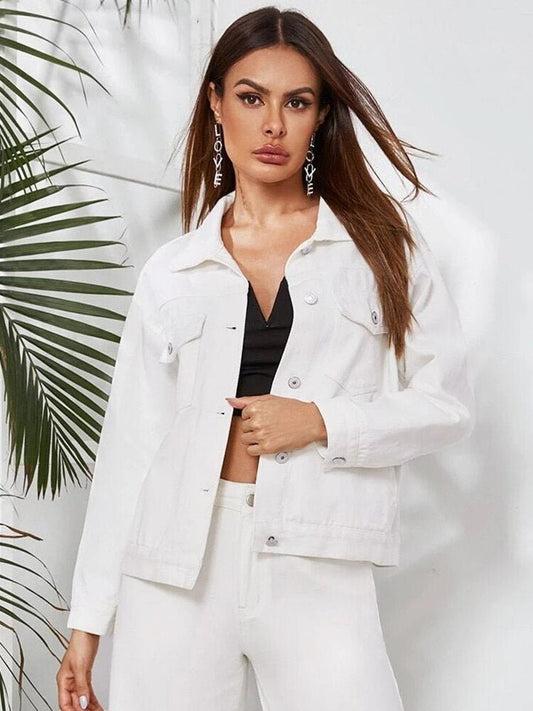 AvasJacket I Weiße Jacke für Frauen