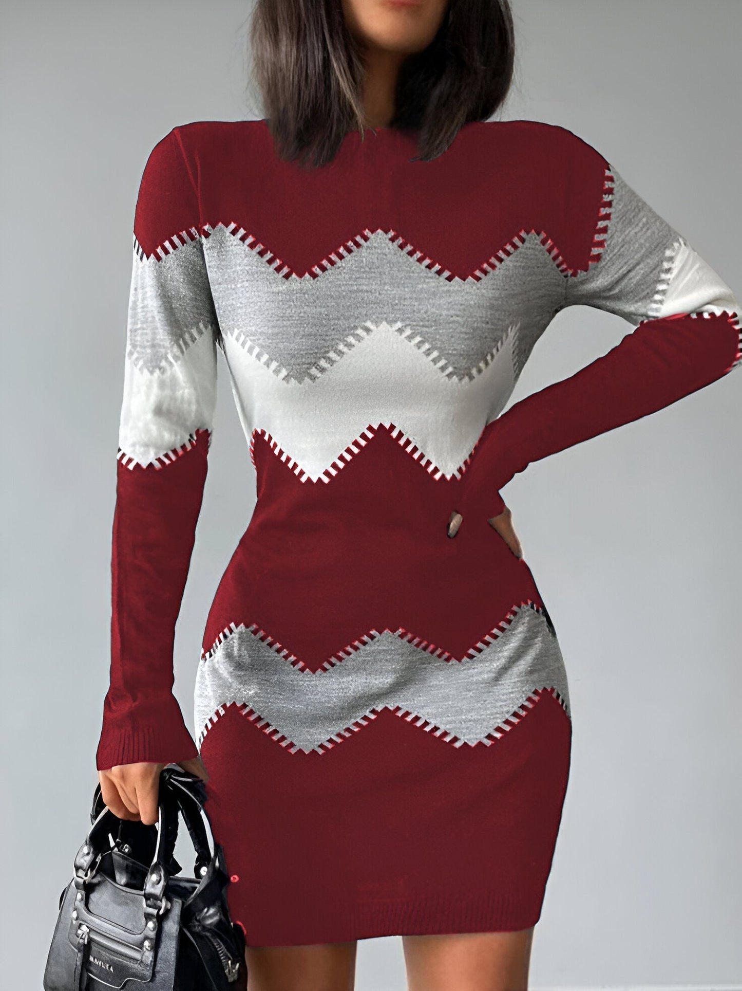 Sigrun | Elegantes Bodycon-Minikleid aus Strick